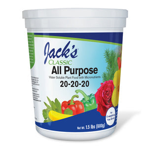 Jack's All Purpose Plant Food 20-20-20 Water Soluble - 1.5 Lbs.