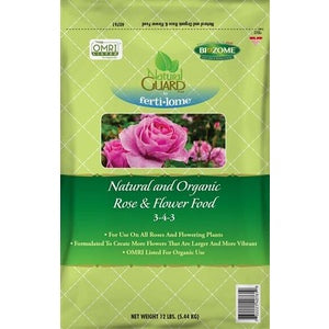 Natural Guard Organic 3-4-3 Rose & Flower Food Fertilizer - 12 Lbs.