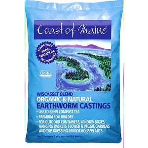 Organic Wiscasset Earthworm Castings Blend - 8 Qt.