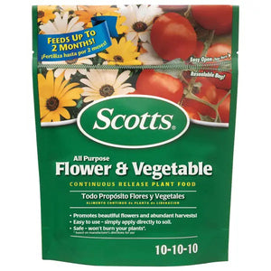 All Purpose Flower & Vegetable Continuous Release Plant Food Fertilizer - 3 Lbs.