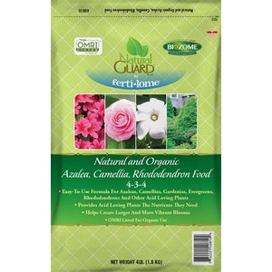 Natural Guard Organic Azalea, Camellia, Rhododendron Food 4-3-4 Fertilizer - 4 Lbs.