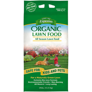 Espoma Organic All Season Lawn Food 9-0-0 Fertilizer - 29 Lbs.