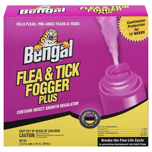 Bengal Flea & Tick Fogger Insecticide - 3.3 Oz.