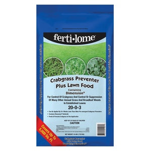 Fertilome Crabgrass Preventer Plus Lawn Food 20-0-3 Fertilizer - 20 Lbs.