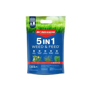 5-in-1 Weed & Feed Fertilizer - 25 Lbs.