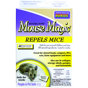 Bonide No Escape Mouse Magic Repellent - 4 Pack