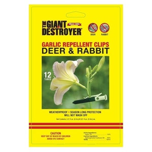 Garlic Deer & Rabbit Repllent Clips - 12 Pack