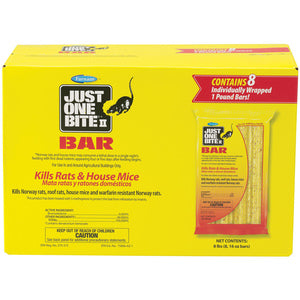 Just One Bite II Rodenticide - 8 x 16 Oz. Bars