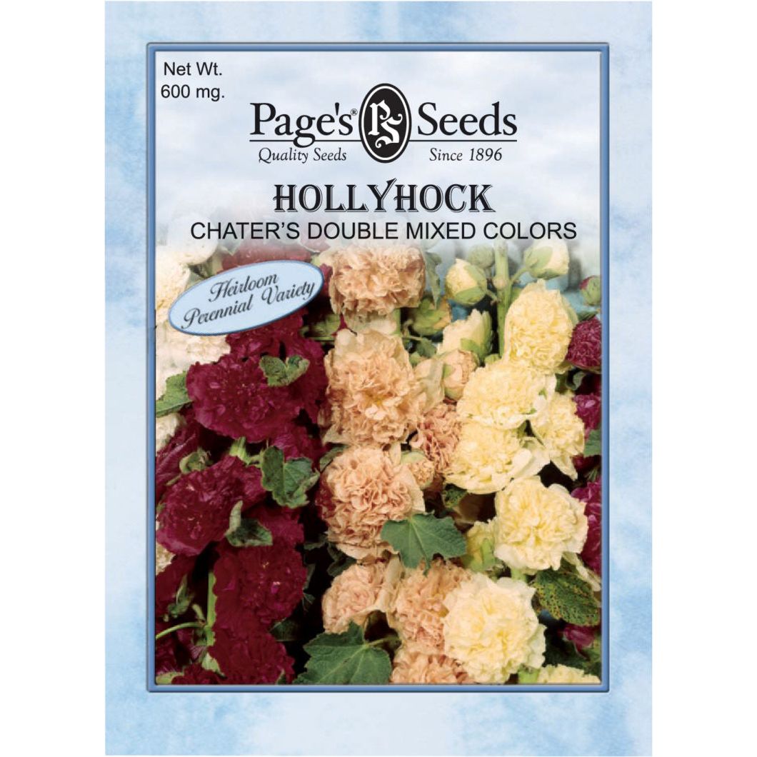 Hollyhock Chater’s Double Mixed Colors- Packet - Seed World