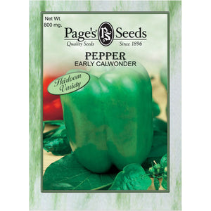 Pepper Early Calwonder Seed Heirloom - 1 Packet