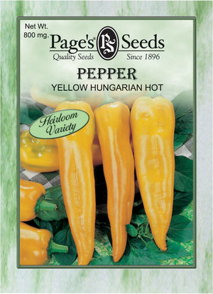 Pepper Yellow Hungarian Hot Seed Heirloom - 1 Packet