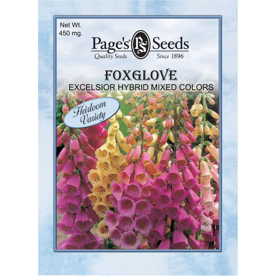 Foxglove Excelsior Hybrid Mixed Colors Seed Heirloom - 1 Packet