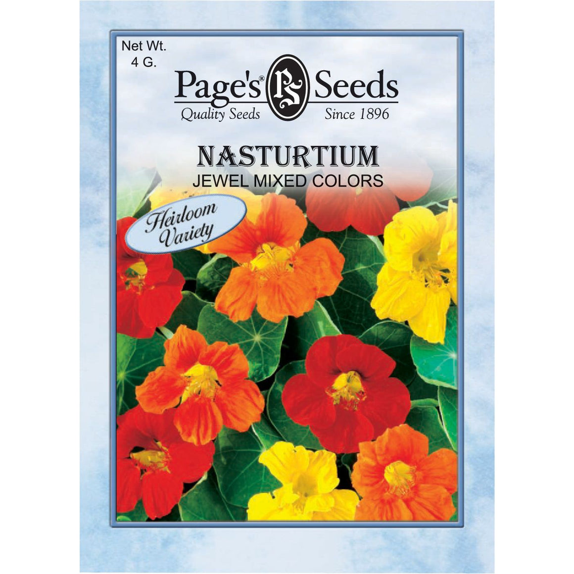 Nasturtium Jewel Mixed Color Seed - 1 Packet