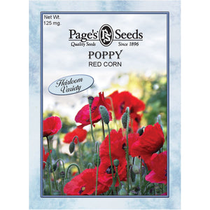 Poppy Red Corn Seed Heirloom - 1 Packet